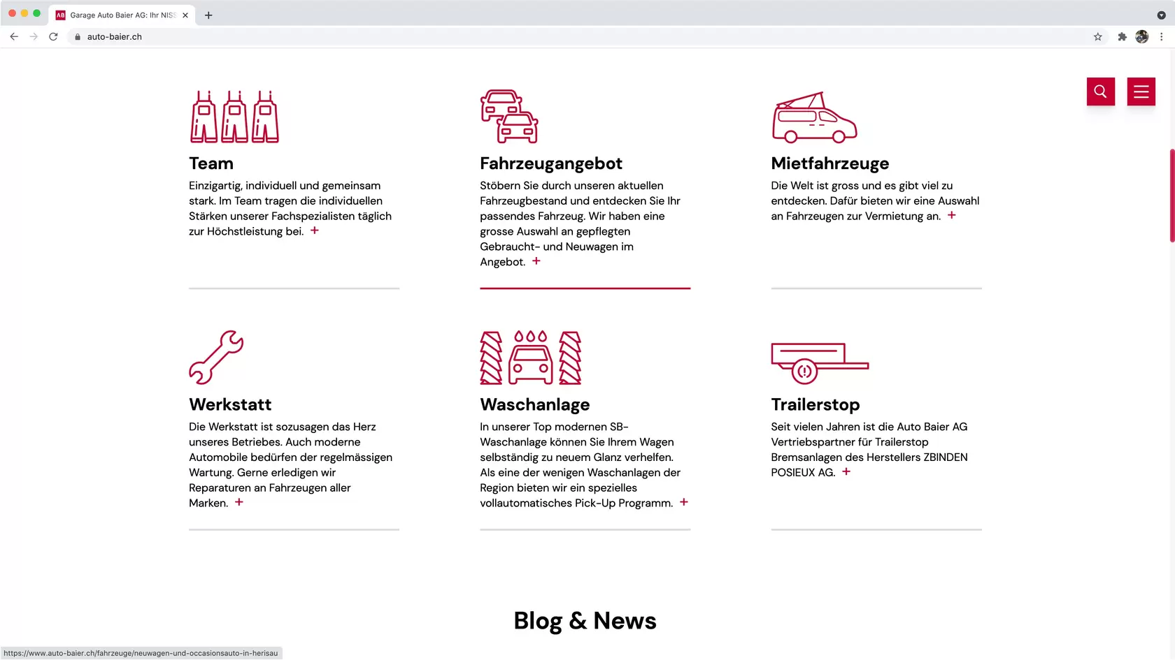 Printscreen 4 Umsetzung Auto Baier AG
