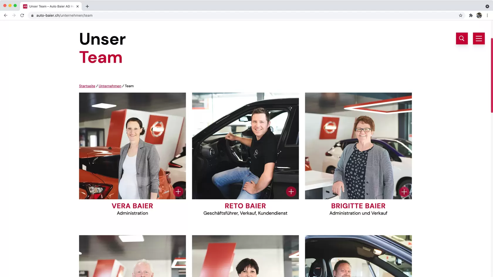Printscreen 3 Umsetzung Auto Baier AG