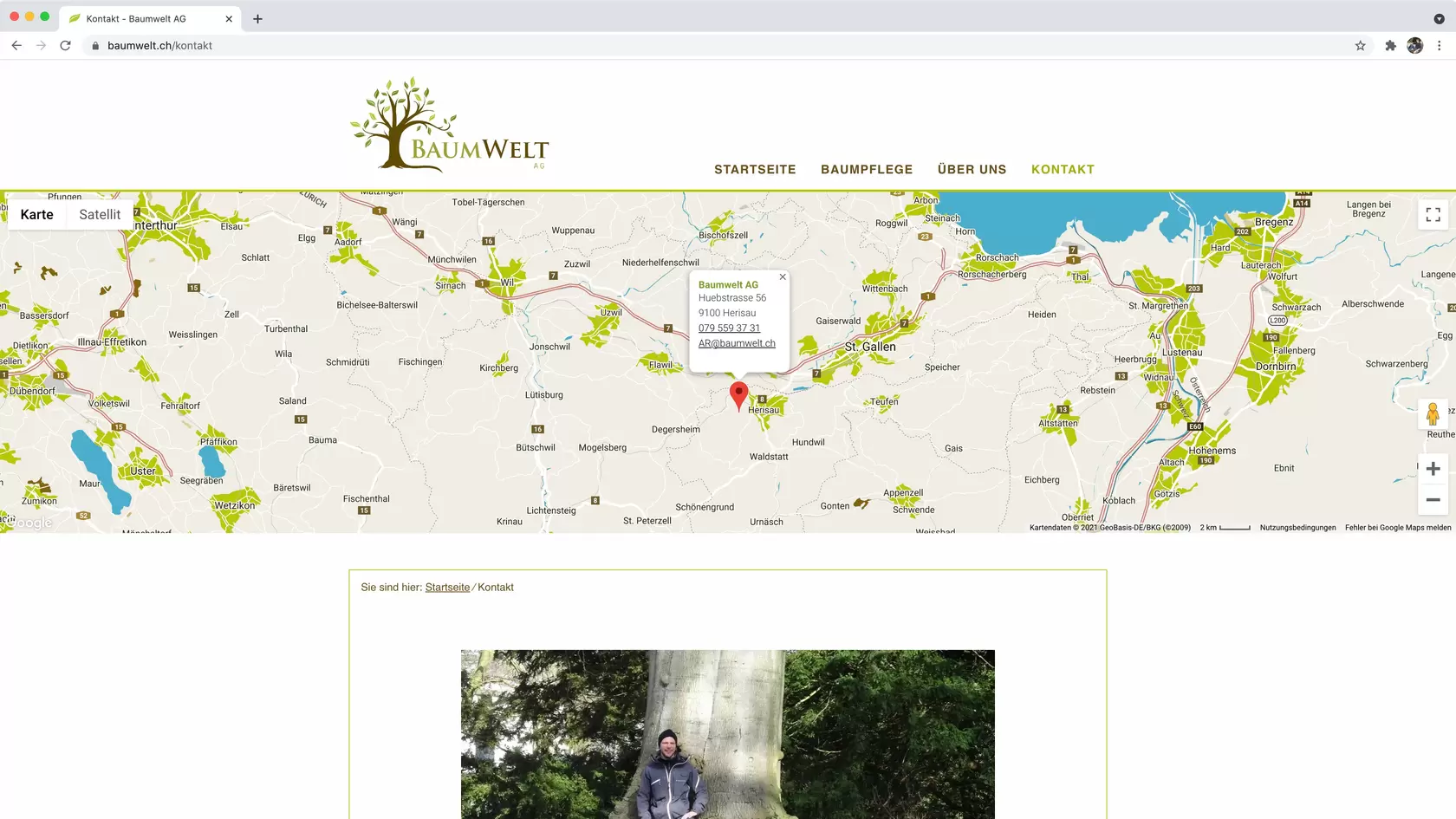 Printscreen 6 Umsetzung Baumwelt AG